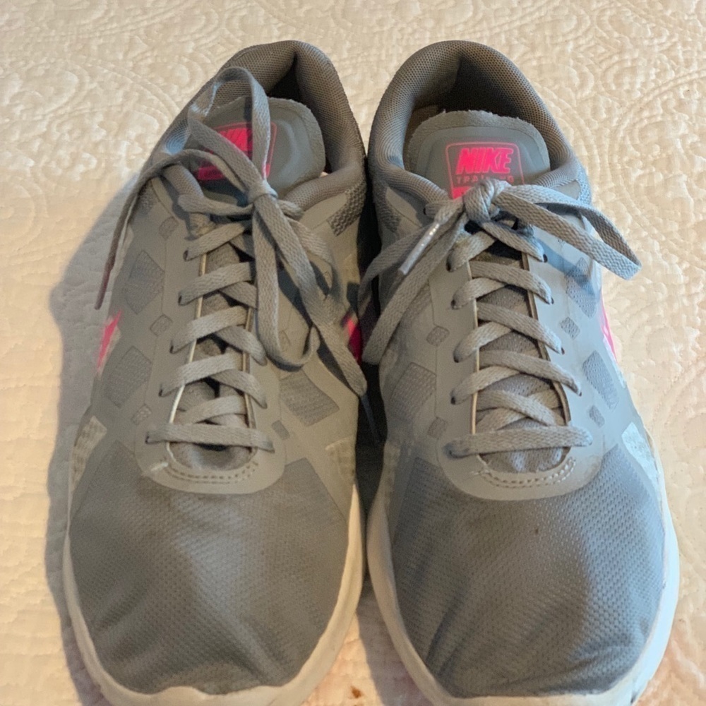 Nike Lunar Lux Training Shoe Grey/Pink - Picture 4 of 8